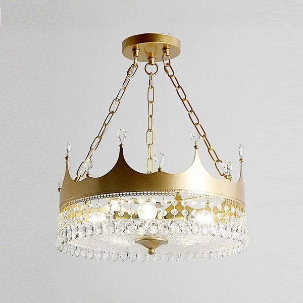 nordic girl luxury crown crystal chandelier boy kids bedroom pendant lamp hanging lights gold suspension lighting fixtures
nordic girl luxury crown crystal chandelier boy kids bedroom pendant lamp hanging lights gold suspension lighting fixtures