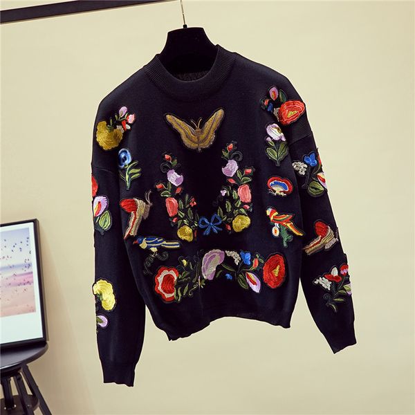 fashion women outfits butterfly embroidery flowers sweater knitted pencil pants two piece set female loose black knit suit 2pc 7sfr, Blue
fashion women outfits butterfly embroidery flowers sweater knitted pencil pants two piece set female loose black knit suit 2pc 7sfr, Blue