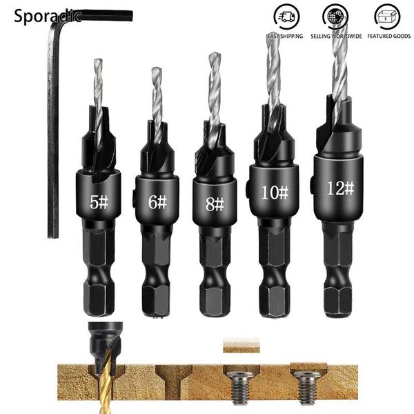 professional hand tool sets 5pcs countersink drill woodworking bit set drilling pilot holes for screw sizes #5 #6 #8 #10 #12 tools
professional hand tool sets 5pcs countersink drill woodworking bit set drilling pilot holes for screw sizes #5 #6 #8 #10 #12 tools