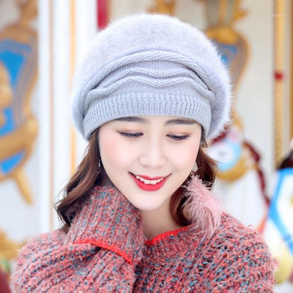 beanies autumn and winter fur hat female solid color thick warm soft sister leisure knitted l101
beanies autumn and winter fur hat female solid color thick warm soft sister leisure knitted l101