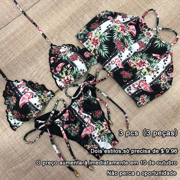 floral bikini high neck swimwear women bathing suit ruffle biquini feminino 2021 string bikini set 3 pcs swimsuit female
floral bikini high neck swimwear women bathing suit ruffle biquini feminino 2021 string bikini set 3 pcs swimsuit female