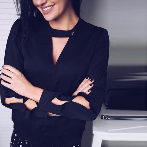 casual dresses women's blouse long sleeve smooth collar v, casual female shirt elegant office r6o9, Black;gray
casual dresses women's blouse long sleeve smooth collar v, casual female shirt elegant office r6o9, Black;gray