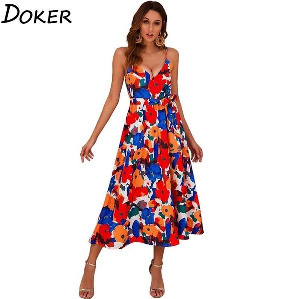 sleeveless floral midi dres summer v-neck backless elegant bandage off shoulder es boho casual beach long 210604, Black;gray
sleeveless floral midi dres summer v-neck backless elegant bandage off shoulder es boho casual beach long 210604, Black;gray