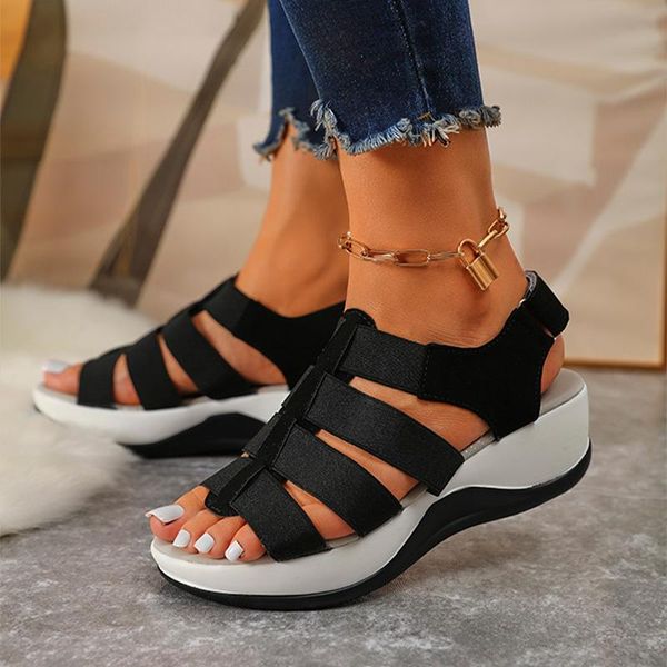sandals women's casual platform hook&loop wedges women open toe summer shoes leisure ladies footwear 2021 fashion, Black
sandals women's casual platform hook&loop wedges women open toe summer shoes leisure ladies footwear 2021 fashion, Black