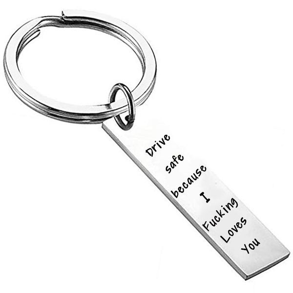 keychains stainless gifts engraved drive safe love you charm key ring couples boyfriend girlfriend parents fashion jewelry keychain 2021, Silver
keychains stainless gifts engraved drive safe love you charm key ring couples boyfriend girlfriend parents fashion jewelry keychain 2021, Silver