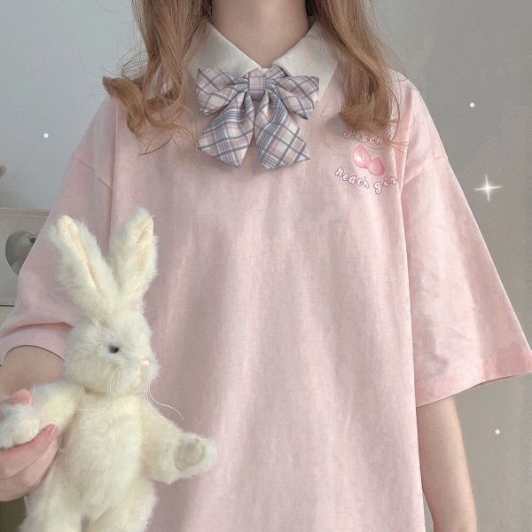 japanese kawaii cute patchwork harajuku short sleeve woman tshirts summer peach graphic print plus size y2k femme 2021 tees, White
japanese kawaii cute patchwork harajuku short sleeve woman tshirts summer peach graphic print plus size y2k femme 2021 tees, White