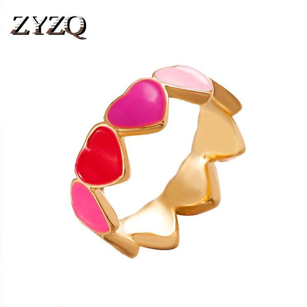 wedding rings zyzq aesthetic colorful love heart for women sweet drip oil enamel metal gold finger couple engagement jewelry, Slivery;golden
wedding rings zyzq aesthetic colorful love heart for women sweet drip oil enamel metal gold finger couple engagement jewelry, Slivery;golden