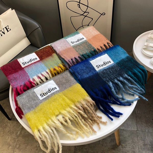 2021 autumn and winter new rainbow cashmere scarfs for women classic valley scarf plaid fashion scarf hijab shawl designer scarves bib, Blue;gray
2021 autumn and winter new rainbow cashmere scarfs for women classic valley scarf plaid fashion scarf hijab shawl designer scarves bib, Blue;gray