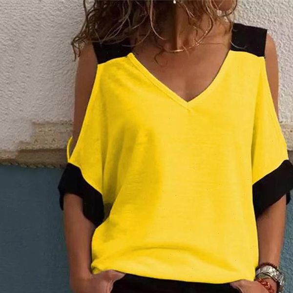 off the shoulder v neck patchwork blouse summer women short sleeve loose blouse shirt casual blusas plus size 5xl, White
off the shoulder v neck patchwork blouse summer women short sleeve loose blouse shirt casual blusas plus size 5xl, White