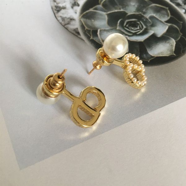 cuff stud earrings s925 silver needle korean d home front and back pearl letter cd brass minority design high sense, Golden
cuff stud earrings s925 silver needle korean d home front and back pearl letter cd brass minority design high sense, Golden