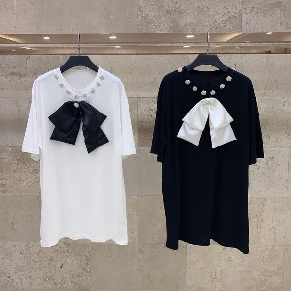 women designer t shirt2021 new heavy industry handmade pearl small flower bow sweet age reduction round neck short sleeve t-shirt girl, White
women designer t shirt2021 new heavy industry handmade pearl small flower bow sweet age reduction round neck short sleeve t-shirt girl, White