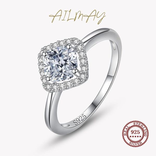 cluster rings ailmay luxury square cushion cut cz finger 925 sterling silver zirconia ring for women wedding engagement jewelry gift, Golden;silver
cluster rings ailmay luxury square cushion cut cz finger 925 sterling silver zirconia ring for women wedding engagement jewelry gift, Golden;silver