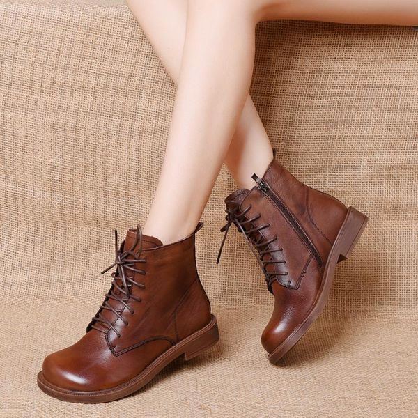 boots women shoes spring genuine leather female short booties british lace-up retro motorcycle, Black
boots women shoes spring genuine leather female short booties british lace-up retro motorcycle, Black
