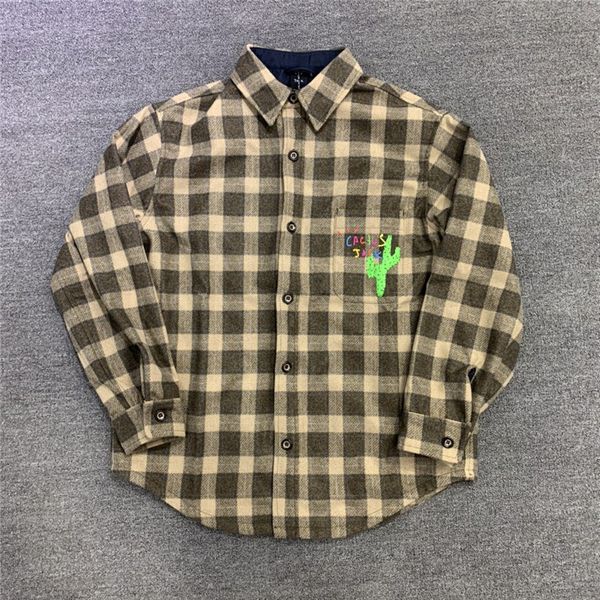 21ss 2021 new kanye west gray plaid foaming printing cactus flannel jacket men women woolen shirt wool jersey coats ylbg lkrb, White
21ss 2021 new kanye west gray plaid foaming printing cactus flannel jacket men women woolen shirt wool jersey coats ylbg lkrb, White