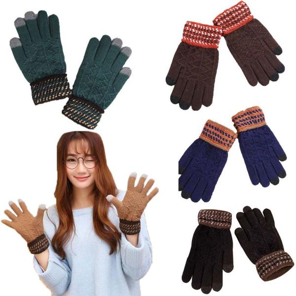 cycling gloves men women winter warm knitted flexible full finger thicken wool cashmere for smart phone tablet, Black
cycling gloves men women winter warm knitted flexible full finger thicken wool cashmere for smart phone tablet, Black