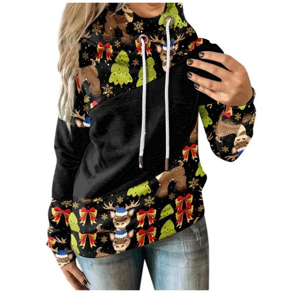 women's hoodies & sweatshirts women aesthetic vintage casual merry christmas print contrast splice long sleeve hoodie sweatshirt strap, Black
women's hoodies & sweatshirts women aesthetic vintage casual merry christmas print contrast splice long sleeve hoodie sweatshirt strap, Black