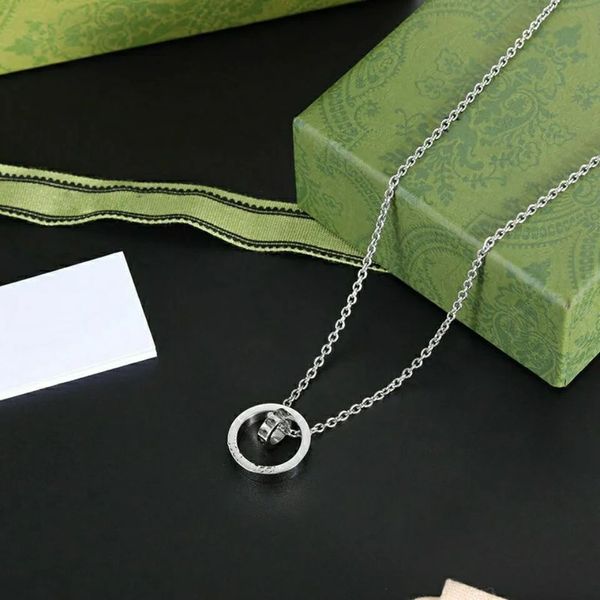 ancient home double ring necklace male and female lovers a titanium steel hip hop transfer bead pendant, Silver
ancient home double ring necklace male and female lovers a titanium steel hip hop transfer bead pendant, Silver