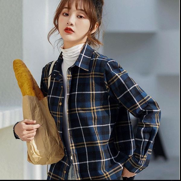 fashion ladies plaid shirt long sleeve women embroidered shirt pure cotton flannel shirt blouse women shirts women, White
fashion ladies plaid shirt long sleeve women embroidered shirt pure cotton flannel shirt blouse women shirts women, White