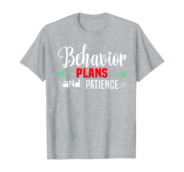 behavior plans patience aba therapist behavior therapy bcba t-shirt, White;black
behavior plans patience aba therapist behavior therapy bcba t-shirt, White;black