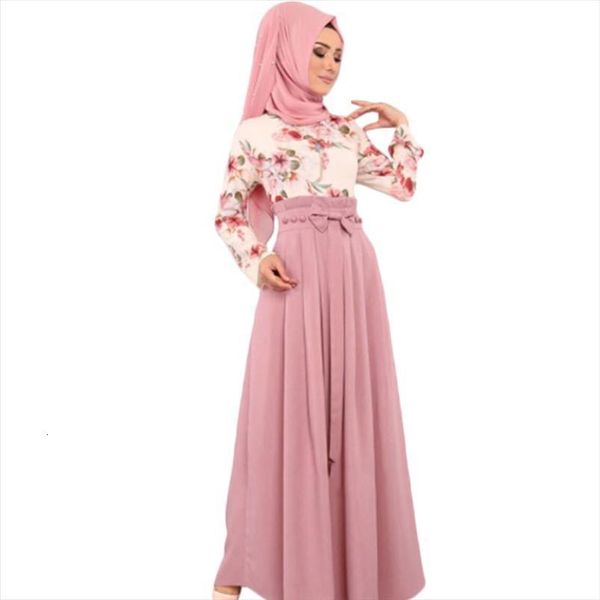 ethnic ramadan eid abaya women dresses long sleeve floral contrast color knot maxi dress muslim islamic party robe arabic kaf, Black;gray
ethnic ramadan eid abaya women dresses long sleeve floral contrast color knot maxi dress muslim islamic party robe arabic kaf, Black;gray