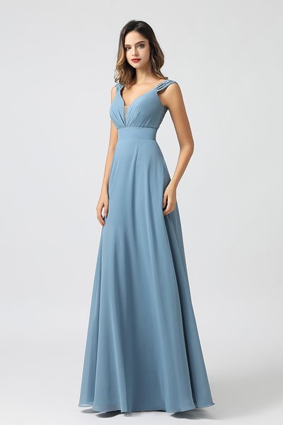 5624 long chiffon lace bridesmaid dress elegant a line prom dresses maid of honor floor length wedding party wear, White;pink
5624 long chiffon lace bridesmaid dress elegant a line prom dresses maid of honor floor length wedding party wear, White;pink