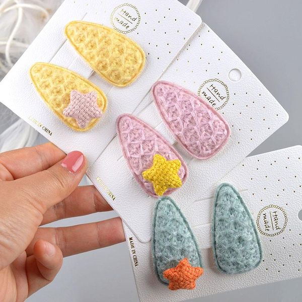 new 2pcs children cute color hairclip for girl snap clip star fashion kids hairpin baby accessories, Slivery;white
new 2pcs children cute color hairclip for girl snap clip star fashion kids hairpin baby accessories, Slivery;white