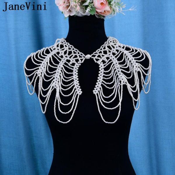 chains janevini 2021 fashion imitation pearl bridal shoulder collar necklace handmade women body chain wedding jewelry accessories, Silver
chains janevini 2021 fashion imitation pearl bridal shoulder collar necklace handmade women body chain wedding jewelry accessories, Silver