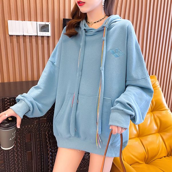 2021 autumn korean version loose large embroidered hoodie for female students casual long sleeve et trend, Black
2021 autumn korean version loose large embroidered hoodie for female students casual long sleeve et trend, Black
