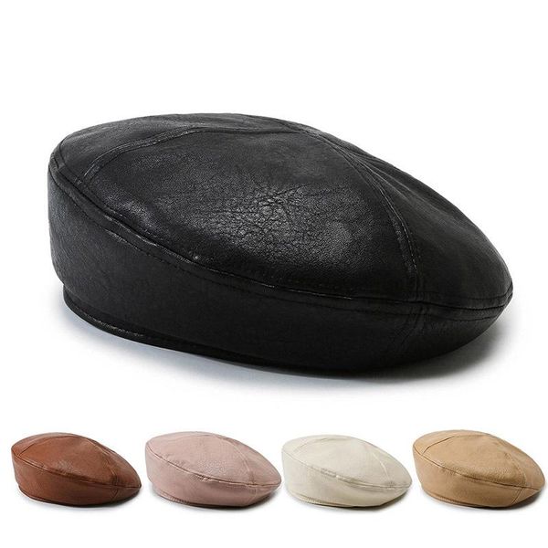 beanies women hat pu leather beret fashion retro french luxury painter cap wild octagonal black women's kepi female autumn
beanies women hat pu leather beret fashion retro french luxury painter cap wild octagonal black women's kepi female autumn
