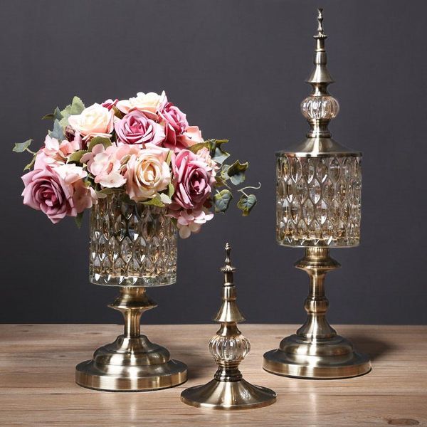 vases creative metal crystal glass vase candy jar modern home decoration simulation flower dining table arrangement accessories
vases creative metal crystal glass vase candy jar modern home decoration simulation flower dining table arrangement accessories