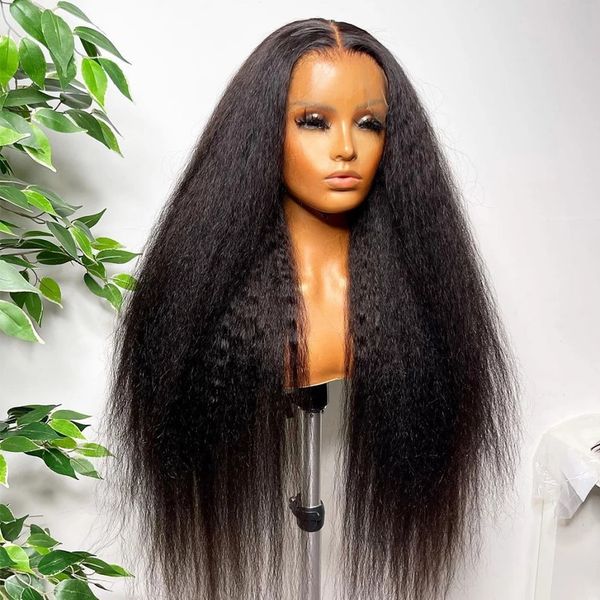 yaki natural looking 180 density kinky straight lace front wig for women black with babyhair preplucked glueless daily cosplay long, Black;brown
yaki natural looking 180 density kinky straight lace front wig for women black with babyhair preplucked glueless daily cosplay long, Black;brown