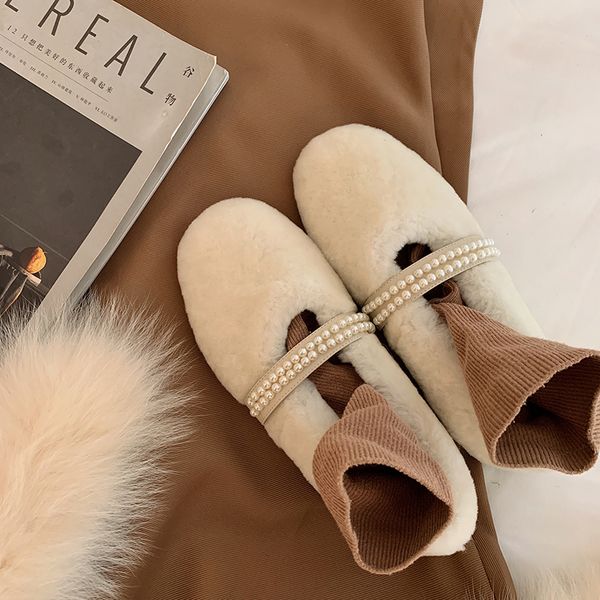 womens winter wool slip-on ballet flats leisure soft comfortable beading buckle warm plush ballerinas casual daily shoes womendress shoes, Black
womens winter wool slip-on ballet flats leisure soft comfortable beading buckle warm plush ballerinas casual daily shoes womendress shoes, Black