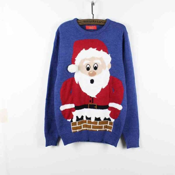 men blue red fashion cute father christmas sweater autumn o-neck knitwear causal male pullovers, White;black
men blue red fashion cute father christmas sweater autumn o-neck knitwear causal male pullovers, White;black