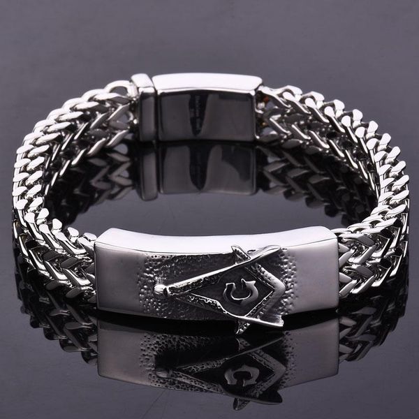 link, chain hip hop jewelry stainless steel vintage style masonic bracelets&bangles 22.5cm long link bracelet fashion gifts for men, Black
link, chain hip hop jewelry stainless steel vintage style masonic bracelets&bangles 22.5cm long link bracelet fashion gifts for men, Black