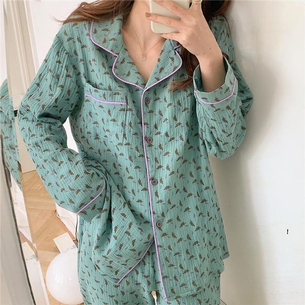 leaves print home clothes lounge women sleepwear wear long sleeve shirts pants pyjamas autumn winter cotton pajamas set y130, Black;red
leaves print home clothes lounge women sleepwear wear long sleeve shirts pants pyjamas autumn winter cotton pajamas set y130, Black;red