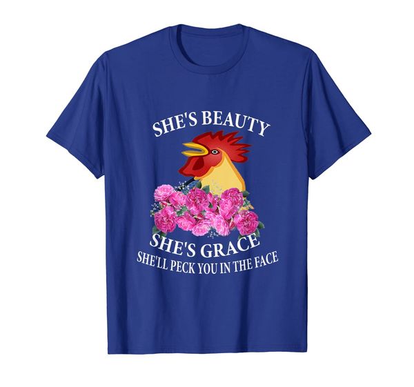 she's beauty she' grace t-shirt chicken farm, White;black
she's beauty she' grace t-shirt chicken farm, White;black