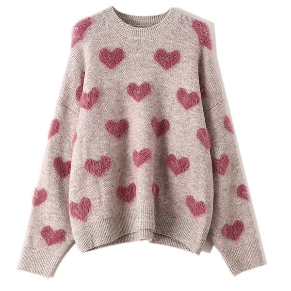 2021 new heart pattern knit pullover women jumper autumn winter korean cute ffy female casual cozy sweater dj4h, White;black
2021 new heart pattern knit pullover women jumper autumn winter korean cute ffy female casual cozy sweater dj4h, White;black