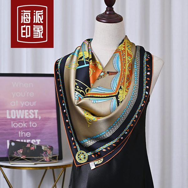 scarves silk heavyweight big square scarf spring and autumn 100 mulberry winter female fashion, Blue;gray
scarves silk heavyweight big square scarf spring and autumn 100 mulberry winter female fashion, Blue;gray