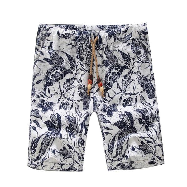 2021 new summer fashion floral printed men shorts casual beach boardshort bermudas masculinas plus size 5xl, White;black