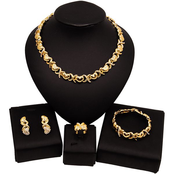 yulaili fashion latest models wedding small chain necklace jewellery sets 18k gold plated i love you xx hug and kiss jewelry set, Black
yulaili fashion latest models wedding small chain necklace jewellery sets 18k gold plated i love you xx hug and kiss jewelry set, Black