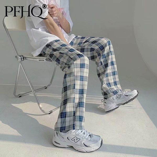 men's pants pfhq 2021 men fashion loose lattice ice silk thin casual wide-leg straight drawstring trousers summer and autumn 21d8775, Black
men's pants pfhq 2021 men fashion loose lattice ice silk thin casual wide-leg straight drawstring trousers summer and autumn 21d8775, Black