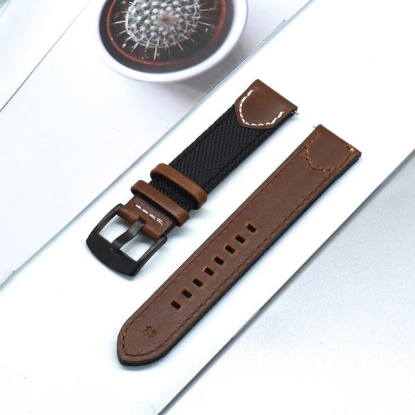 watch bands strap for samsung galaxy 3 46mm band gear s3 frontier classic nylon+leather 22mm 20mm watchwoven nylon, Black;brown
watch bands strap for samsung galaxy 3 46mm band gear s3 frontier classic nylon+leather 22mm 20mm watchwoven nylon, Black;brown