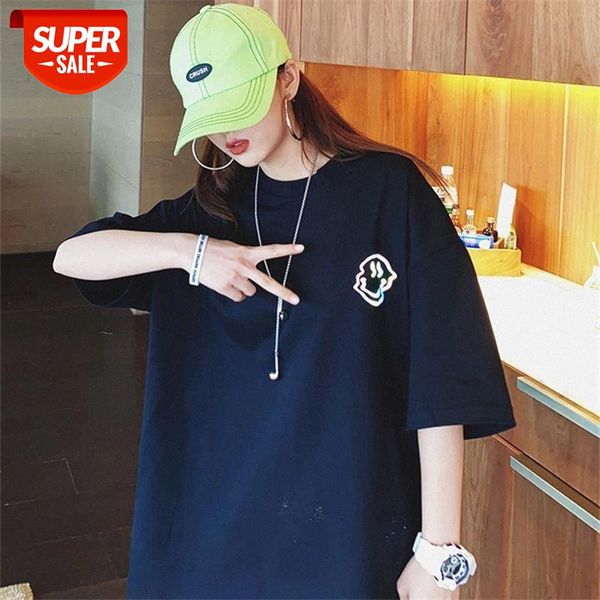 t-shirt women summer 2020 new korean version of loose hip hop students short-sleeved smiley reflective tshirt female jumpy #fq7r, White
t-shirt women summer 2020 new korean version of loose hip hop students short-sleeved smiley reflective tshirt female jumpy #fq7r, White