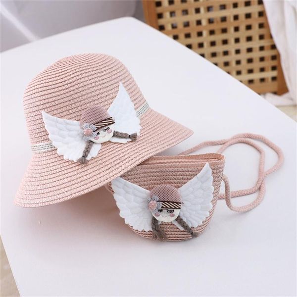 caps & hats kids bucket hat + straw bag children girls angel cartoon summer sunshade for borns beach sun casquette enfant, Yellow
caps & hats kids bucket hat + straw bag children girls angel cartoon summer sunshade for borns beach sun casquette enfant, Yellow