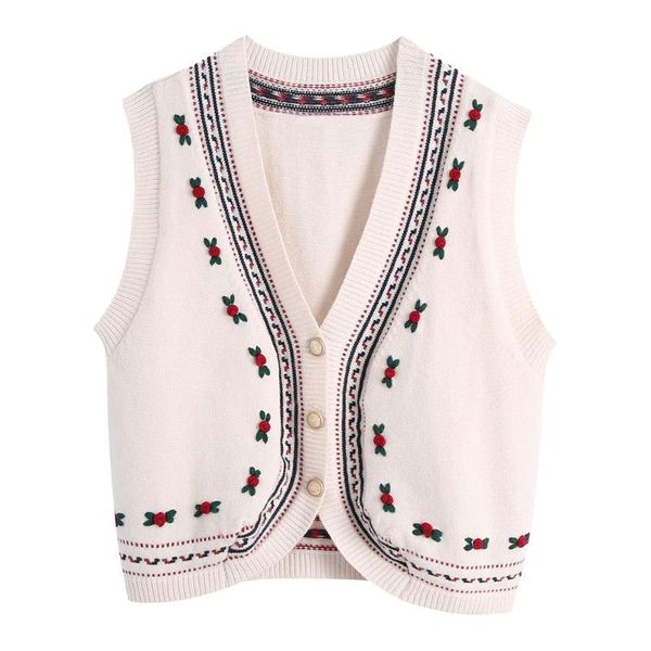 women's vests 2021 embroidery knitted cardigan outer spring loose waistcoat sweater vest jacket single-breasted, Black;white
women's vests 2021 embroidery knitted cardigan outer spring loose waistcoat sweater vest jacket single-breasted, Black;white