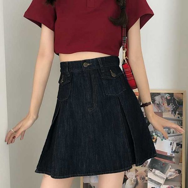 waist high a-line denim skirt 2021 summer slim fashion short black women's
waist high a-line denim skirt 2021 summer slim fashion short black women's