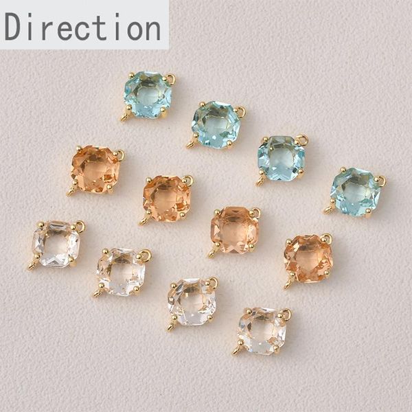 charms gold-covered color-preserving square multi-faceted rhinestone pendant diy jewelry material accessories, Bronze;silver
charms gold-covered color-preserving square multi-faceted rhinestone pendant diy jewelry material accessories, Bronze;silver