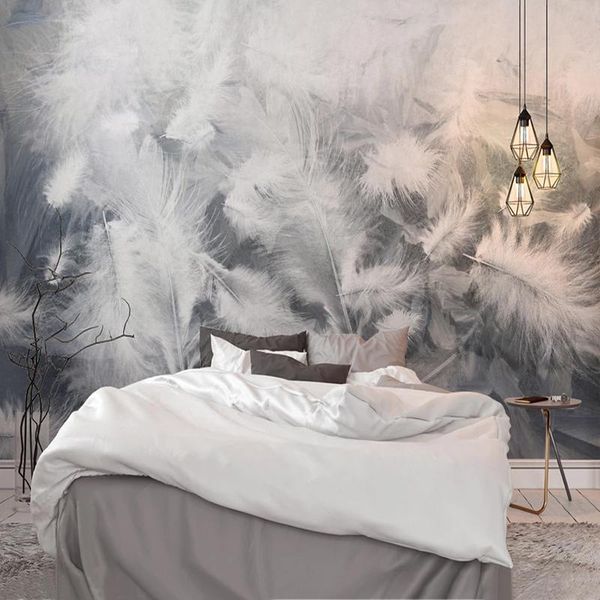 wallpapers custom po beautiful white feather creative art wall painting 3d fashion study room el bedroom background mural wallpaper 
wallpapers custom po beautiful white feather creative art wall painting 3d fashion study room el bedroom background mural wallpaper