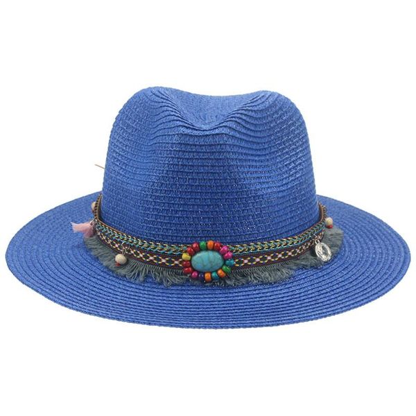 wide brim hats summer band casual outdoor beach western cowboy straw solid white black luxury sun protection for men, Blue;gray
wide brim hats summer band casual outdoor beach western cowboy straw solid white black luxury sun protection for men, Blue;gray