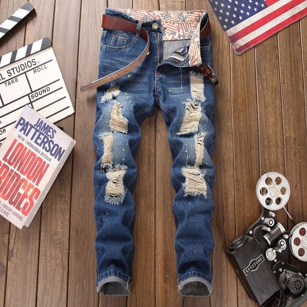2021 new shaved denim pants of the men straight woven hole fashion man's casual homme man plus size 29-38 men's jeans 6i35, Blue
2021 new shaved denim pants of the men straight woven hole fashion man's casual homme man plus size 29-38 men's jeans 6i35, Blue
